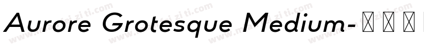 Aurore Grotesque Medium字体转换